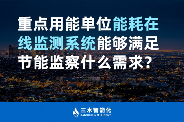 重點(diǎn)用能單位能耗在線監(jiān)測(cè)系統(tǒng)能夠滿足節(jié)能監(jiān)察什么需求？
